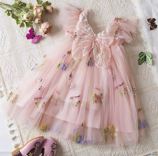 Mila Rose Tulle Dress Pink