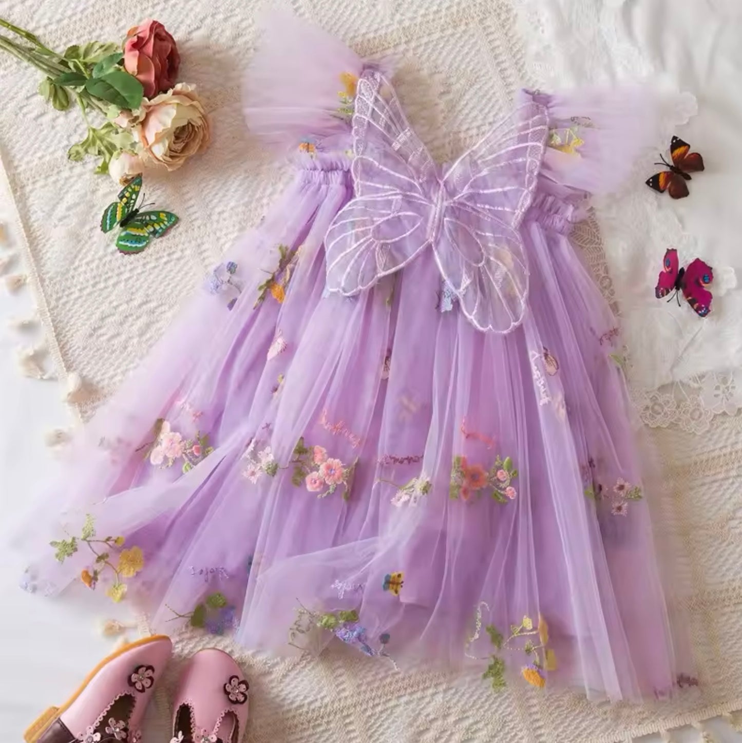 Mila Rose Tulle Dress Lilac