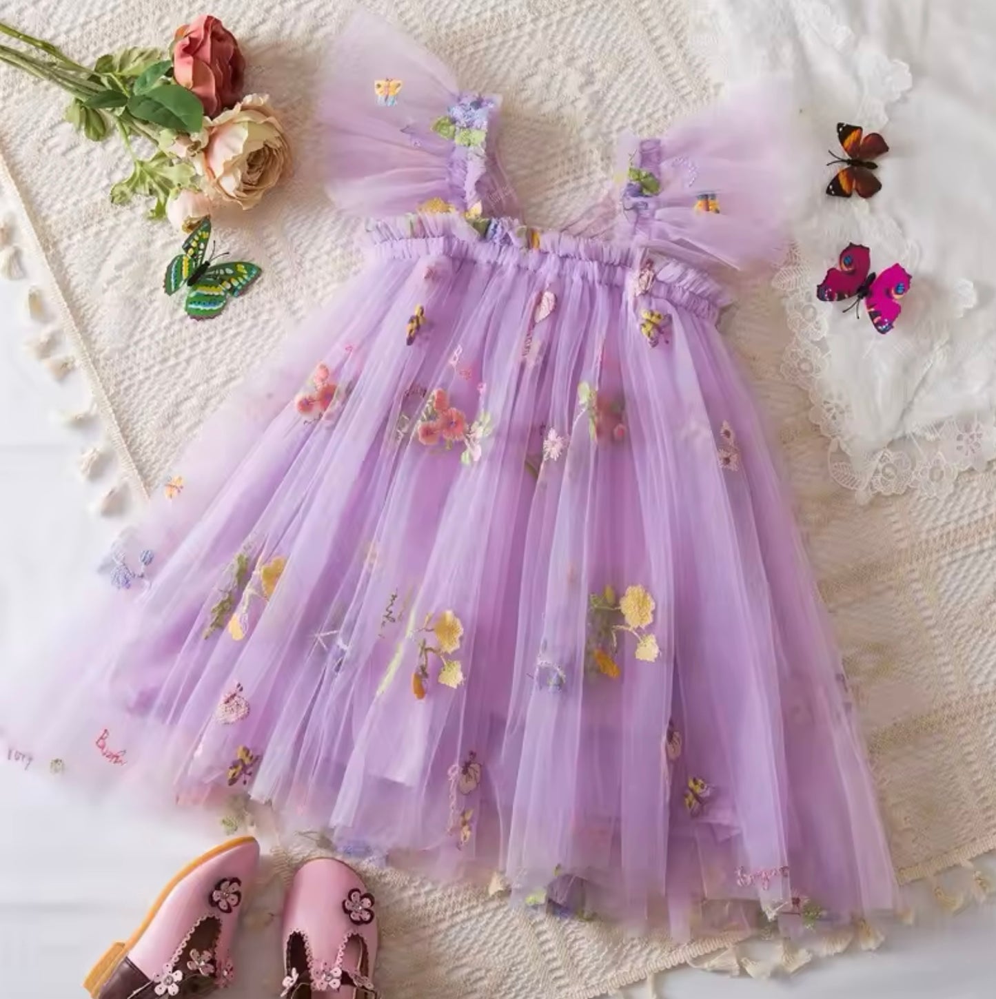 Mila Rose Tulle Dress Lilac