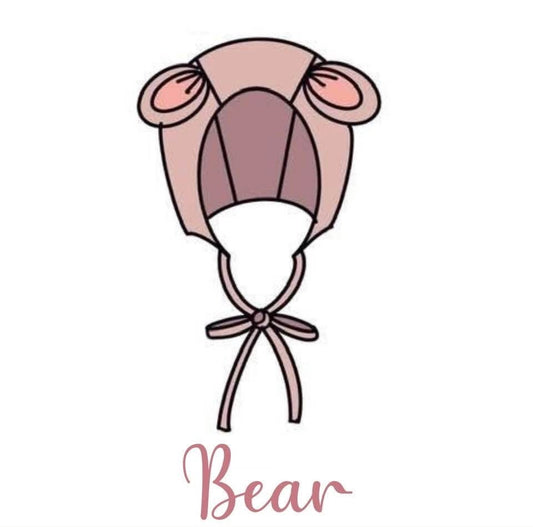 Bear Bonnet (Please add fabric to cart